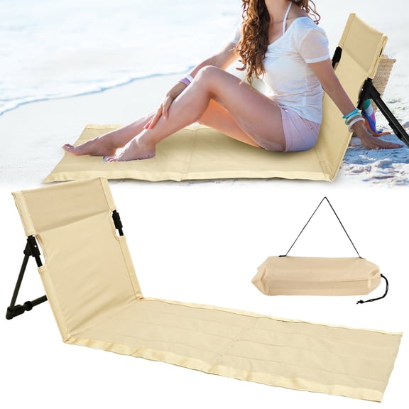 Oxford Cloth Camping Floor Chair With Incline Function Waterproof Beach Floor Chair Scratch Resistant Folding Floor Chair for Fishing Barbecues Hiking