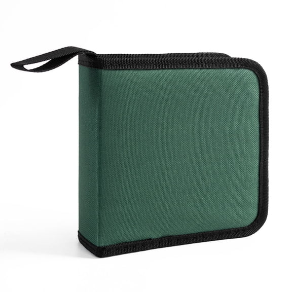 Oxford Cloth Car CDs Case Storage Bag with 40-sheet Disc Large Capacity for Effortless Organization and Protections