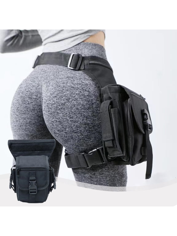 Oxford Cloth Drop Leg Bag, 12*6" Multi-Purpose Hiking Tactical Drop Leg Bag, Waist Pack for Men Women Tactical Motorcycle Bike Cycling Riding Travel Outdoor Sports Fanny Pouch