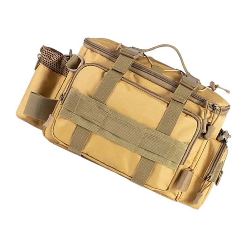 Oxford Cloth Fishing Tackle Bag Fishing Gear Bag Multipockets Carrying Pouch
