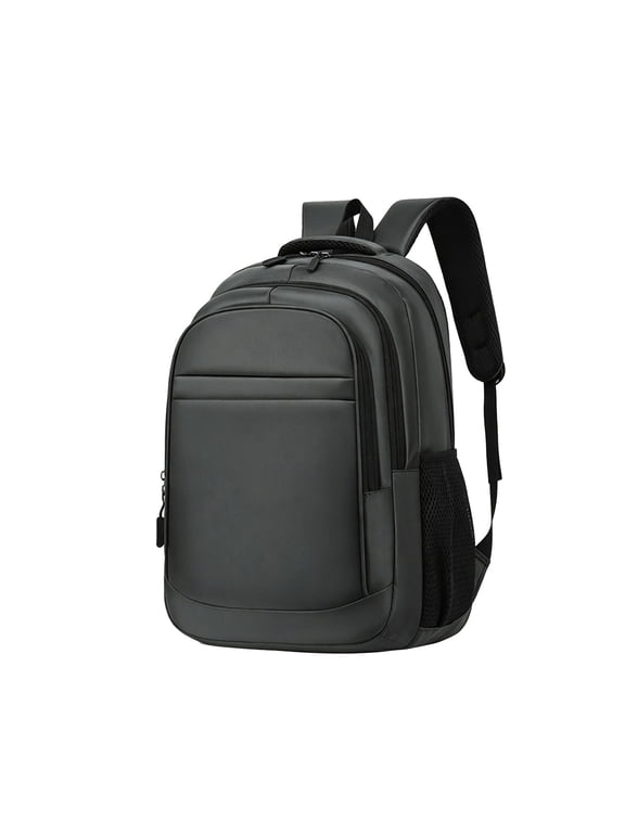Oxford Cloth Laptop Backpack, Multi-Compartment Business Commute Daypack, Water Resistant Anti-Theft Bag with Side Pocket for Office Daily Travel