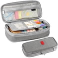 thumbnail image 1 of Oxford Cloth Layered Pencil Case with Mesh Pockets and Pen Loops, Durable High Capacity Stationery Organizer for 2026 Professional Use, 1 of 4