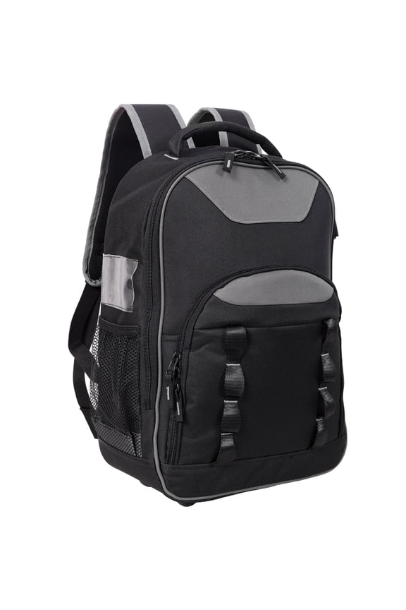 Oxford Cloth Multifunctional Tool Backpack, Heavy-Duty Tool Bag with Multiple Pockets for Electricians & Technicians