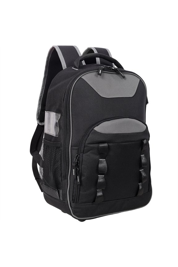 Oxford Cloth Multifunctional Tool Backpack, Heavy-Duty Tool Bag with Multiple Pockets for Electricians & Technicians