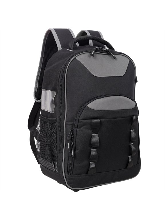 Oxford Cloth Multifunctional Tool Backpack, Heavy-Duty Tool Bag with Multiple Pockets for Electricians & Technicians