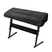 Oxford Cloth Piano Keyboard Dust Cover, Black Electronic Piano Protective Cover, Dustproof Keyboard Protector for Digital Piano, Home, Studio and Music Room Use, 61 Key