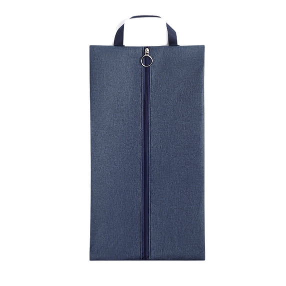 Oxford Cloth Shoe Organizer 15.7x8.3in - Washable Travel Shoe Bag for Men/Women, Reusable Dustproof Storage Bag for Suitcases/Closet (Navy)