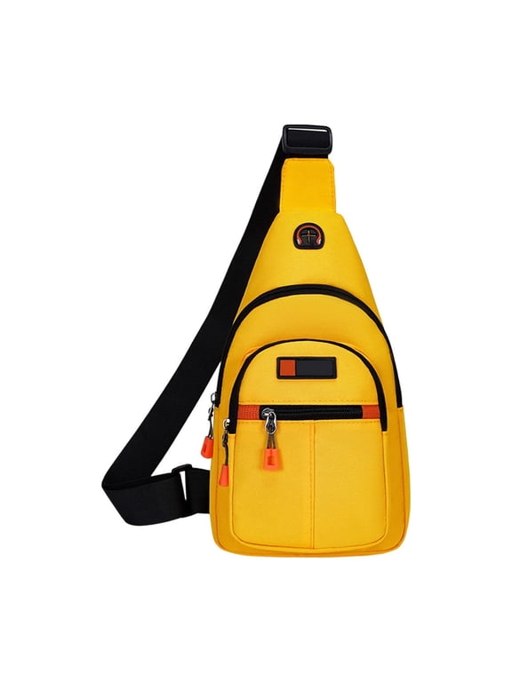 Oxford Cloth Shoulder Backpack, Adjustable Strap Crossbody Chest Bag, Outdoor Travel Backpack for Daily Commute