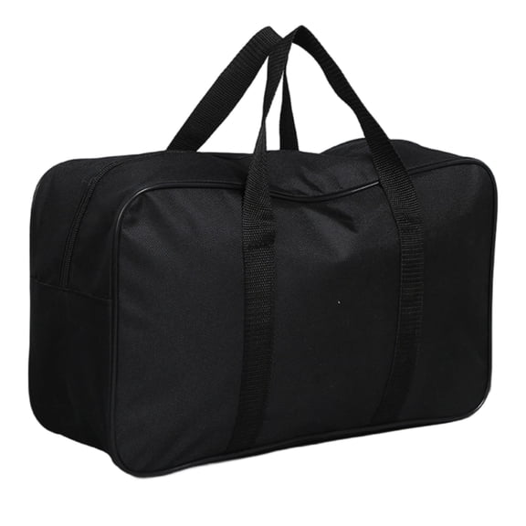 Oxford Cloth Storage Bag, Multi-Functional, Large Capacity 17.3 x 13.4 x 3.9 in / 44 x 34 x 10 cm Polyester Handbag, Double Zippered, Lightweight, Portable Carry Bag for Business, Leisure, Gift