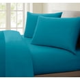 thumbnail image 1 of Oxford Collection 600 Thread Count Deep Pocket Egyptian Quality Cotton Solid Sheet Set (Full, Teal), 1 of 3