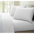 thumbnail image 1 of Oxford Collection 600 Thread Count Deep Pocket Egyptian Quality Cotton Solid Sheet Set White Stain Resistant, Fully Elasticized Fitted Sheet Queen, 1 of 5