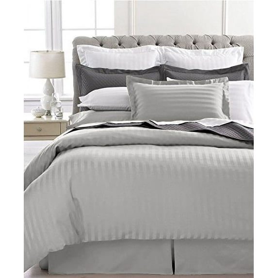 Oxford Collection 600 Thread Count Deep Pocket Egyptian Quality Cotton Solid Sheet Set White Stain Resistant, Fully Elasticized Fitted Sheet Twin
