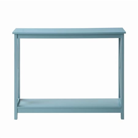 Oxford Console Table with Shelf Sea Foam Blue