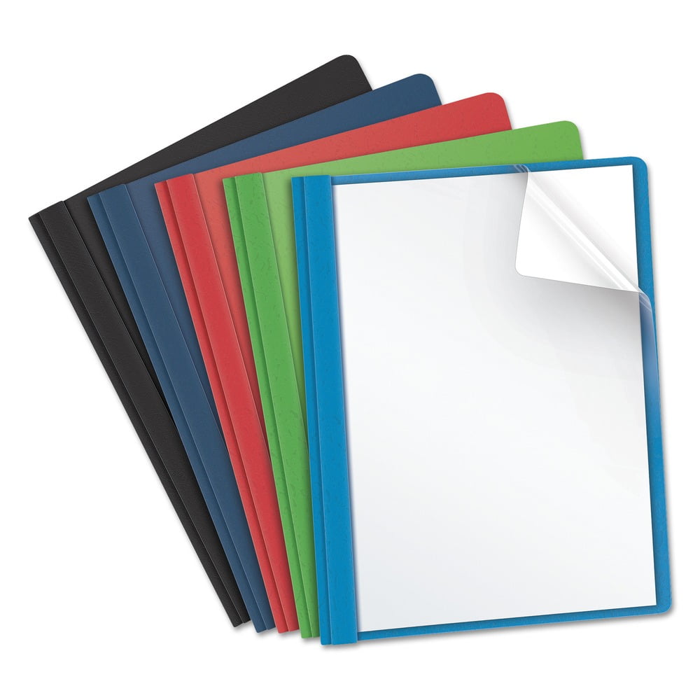 Oxford Report Cover with Clear Front, Assorted Colors