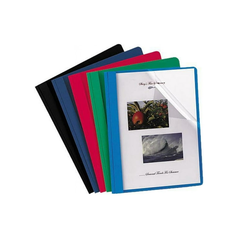 Clear Front Standard Grade Report Cover, Three-Prong Fastener, 0.5 Clear Front Standard Grade Report Cover, Three-Prong Fastener, 0.5