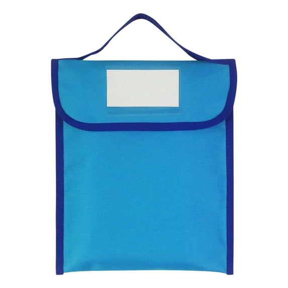 Oxford Document Bag with Handle, Hanging File Folder with Handle, 10.4X12.4inch Reusable Document Bag with Clear Label Pocket, Oxford Cloth File Organizer Pouch for Office, Home,, Travel, Storage