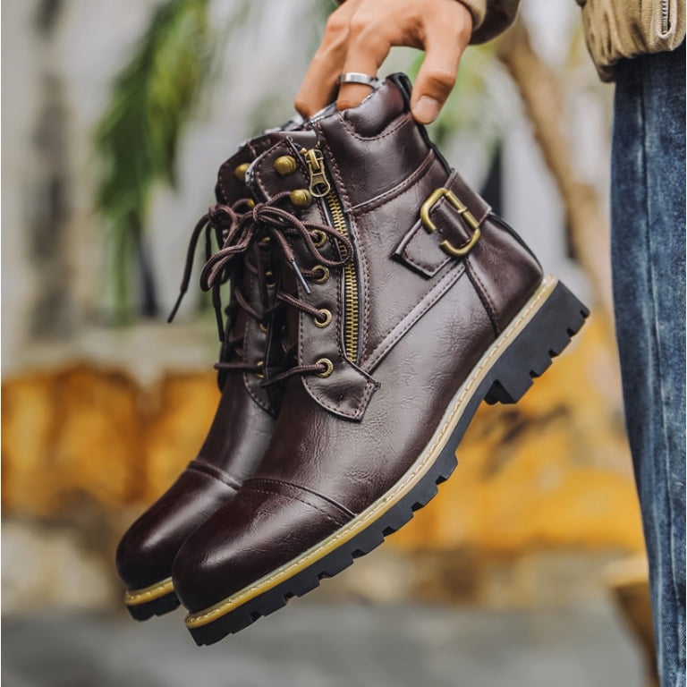 Oxford Dress Boot Mens Boots Motorcycle Casual Boots for Men  display picture 2