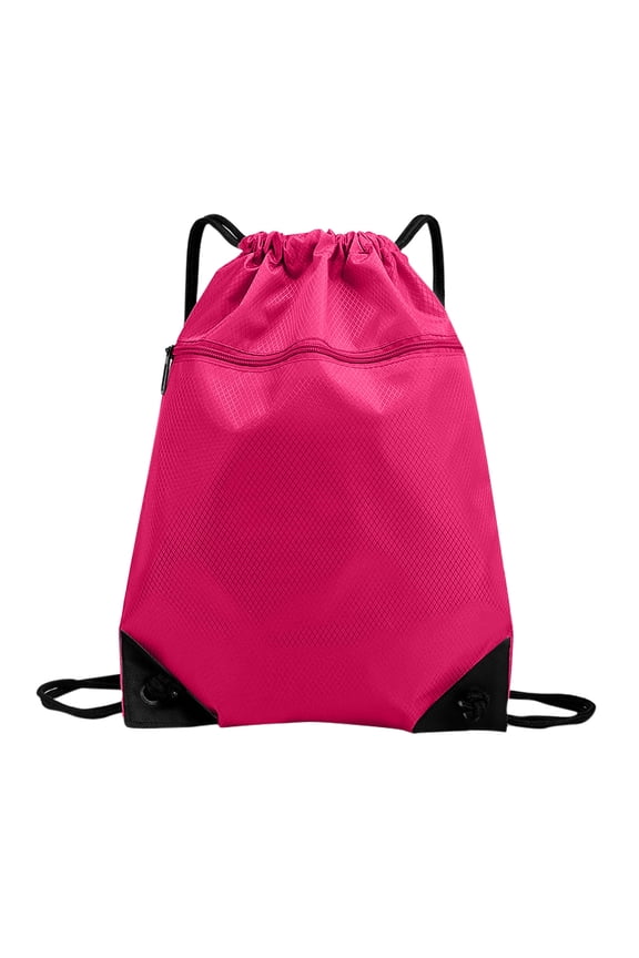 Oxford Fabric Drawstring Backpack Waterproof Gym Sack Large Capacity Sports Bag Colour as Pictured