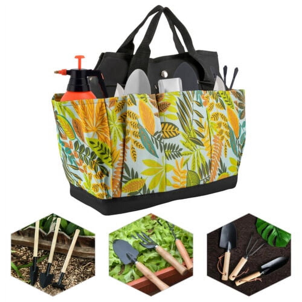 Gardening Tool Tote Bag - Heavy Duty Waterproof Garden Tool Organizer With Multiple Pockets, Indoor & Outdoor Use
