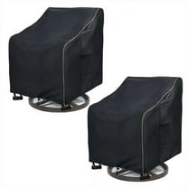 Oxford Fabric Patio Chair Covers: All-Weather Dustproof and Waterproof Protective Covers, 30x34x38.5 Inch-2 Packs
