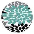 thumbnail image 1 of Oxford Fabric Round Tablecloth with Boho Print, Elastic Hem Fits 36-44" Table, Waterproof and Reusable for Daily Use, 1 of 5