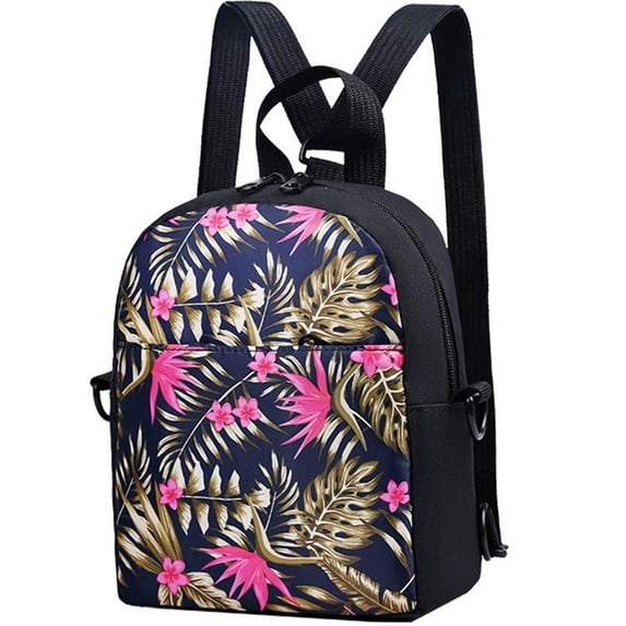 Oxford Fabric Zipper Backpack, One Size