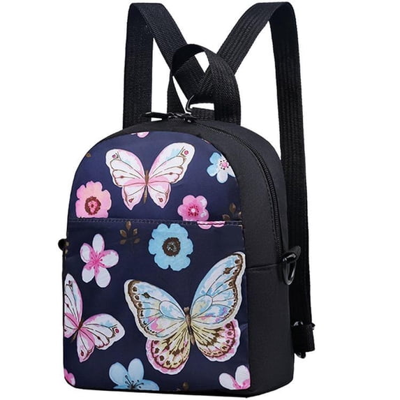 Oxford Fabric Zipper Backpack, One Size