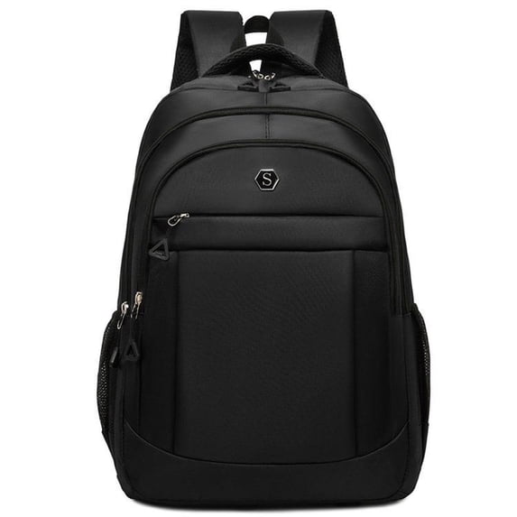 Oxford Fabric Zipper Backpack with Charm