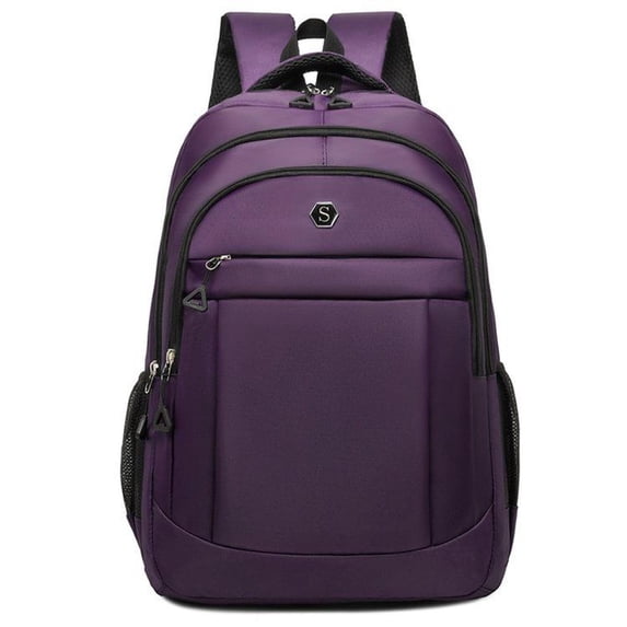 Oxford Fabric Zipper Backpack with Charm