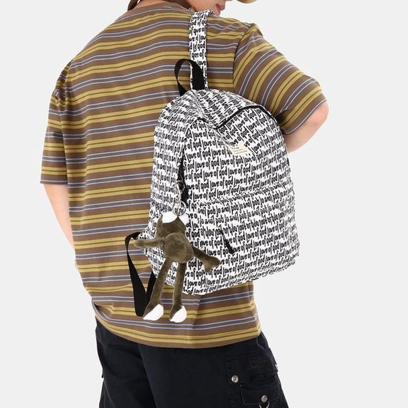 Oxford Fabric Zipper Backpack without Charm