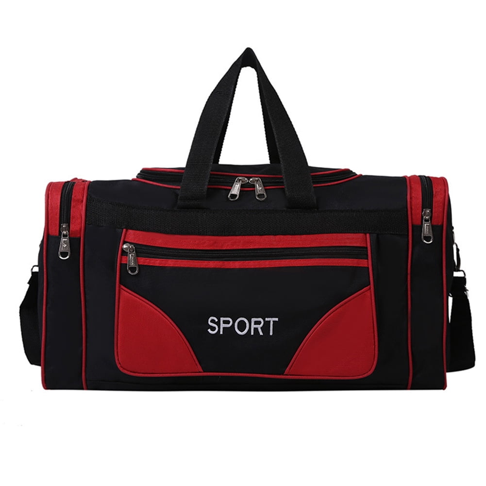 Oxford Fitness Bag Large Capacity Portable Gym Bags for Men Women (Red ...