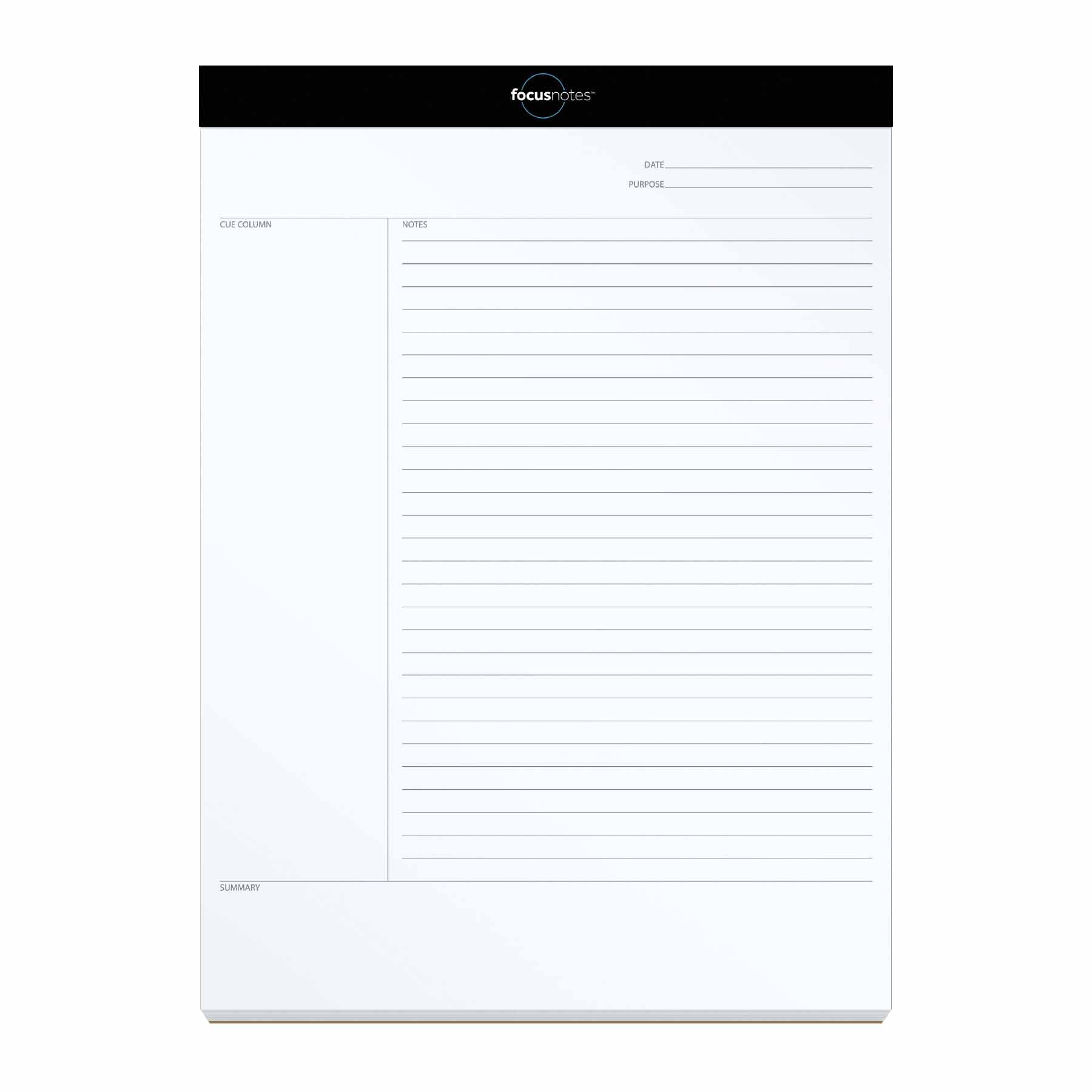 TOPS Oxford FocusNotes Writing Pad, 8-1/2" x 11-3/4", 50 Sheets