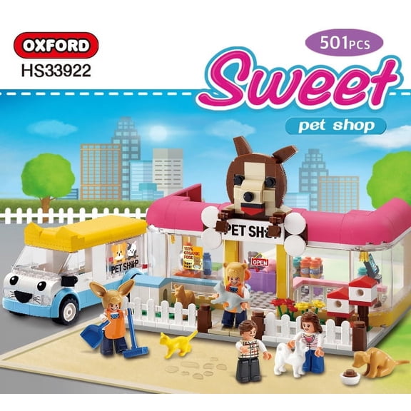 Oxford Building Blocks Pet Shop HS33922 Sweet Series 501 Pieces 1-Count