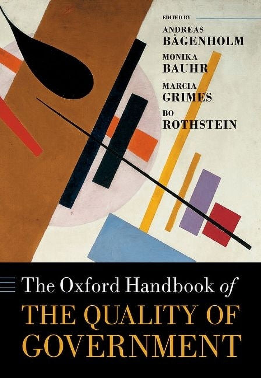 Oxford Handbooks The Oxford Handbook of the Quality of Government ...