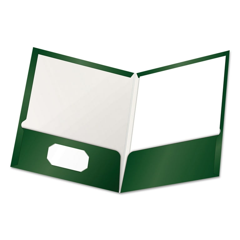 High Gloss Laminated Paperboard Folder, 100-Sheet Capacity, 11 x 8.5, Red, 25/Box High Gloss Laminated Paperboard Folder, 100-Sheet Capacity, 11 x 8.5, Red, 25/Box