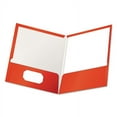 thumbnail image 1 of Oxford High Gloss Laminated Paperboard Folder, 100-Sheet Capacity, 11 x 8.5, Red, 25/Box (51711), 1 of 6