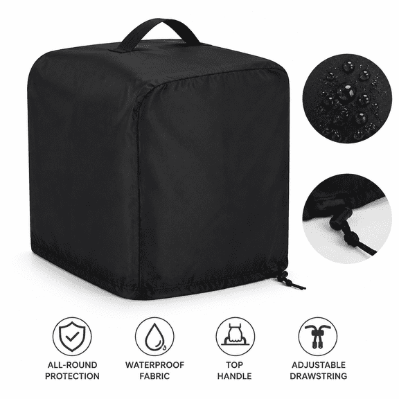 Oxford Ice Maker Cover Waterproof Dustproof Protective Case with Handle for Countertop Ice Machine Kitchen