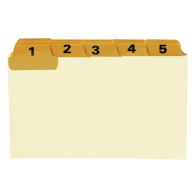  2 Sets Daily Index Card Dividers with UV Laminated Tabs,  Numbers 1-31, 3.5 x 5 in. : Office Products