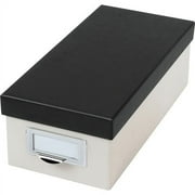 Oxford, OXF406350, 3x5 Index Card Storage Box, 1 Each, Black,Marble White