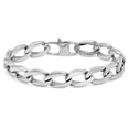 thumbnail image 1 of Oxford Ivy  Mens Oxford Ivy Stainless Steel Chain Link Bracelet 8 1/2 inches, 1 of 4