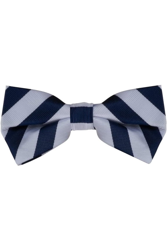 Classic Bold Stripe Adult Bow Ties - Microfiber Twill - 5 Beautiful Colors