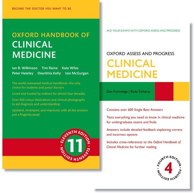 Oxford Medical Handbooks Oxford Handbook of Clinical Medicine and Oxford Assess and Progress: Clinical Medicine Pack, (Paperback)