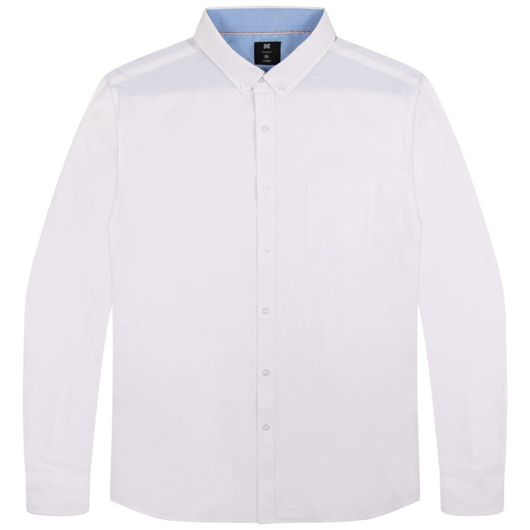 Visive Oxford Men's Dress Shirt, Long Sleeve, Button Down, Cotton