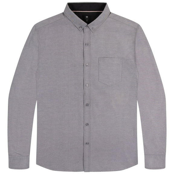 Oxford Men’s Dress Shirt, Long Sleeve Button Down, Casual Fit with Big and Tall Sizes