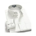 thumbnail image 1 of Oxford Men's Regular Fit Long Sleeve Button-Front One Pocket Shirt White, 1 of 1