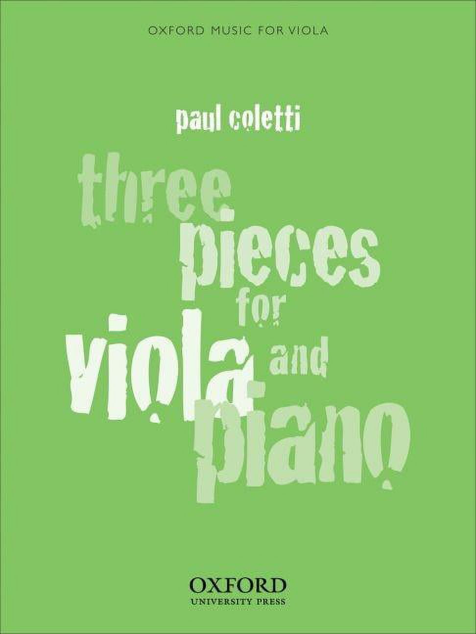Three Pieces for Viola and Piano Paperback