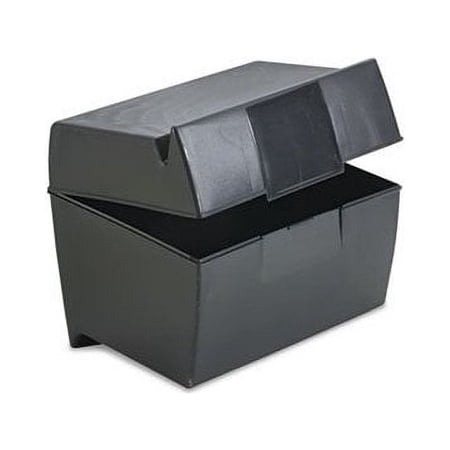 Oxford, OXF01581, Plastic Index Card Boxes with Lids, 1 Each, Black (Cards Sold Separately)