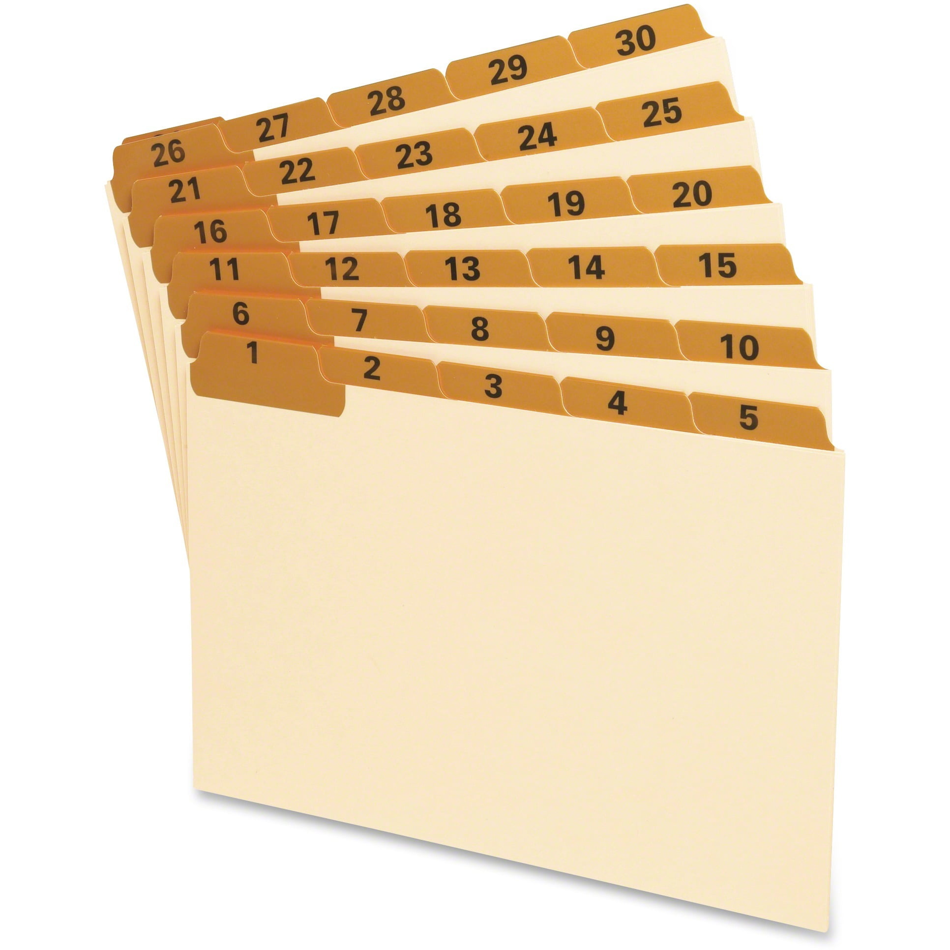 Oxford, OXF03514, A-Z Laminated Tab Card Guides, 25 Per Set 
