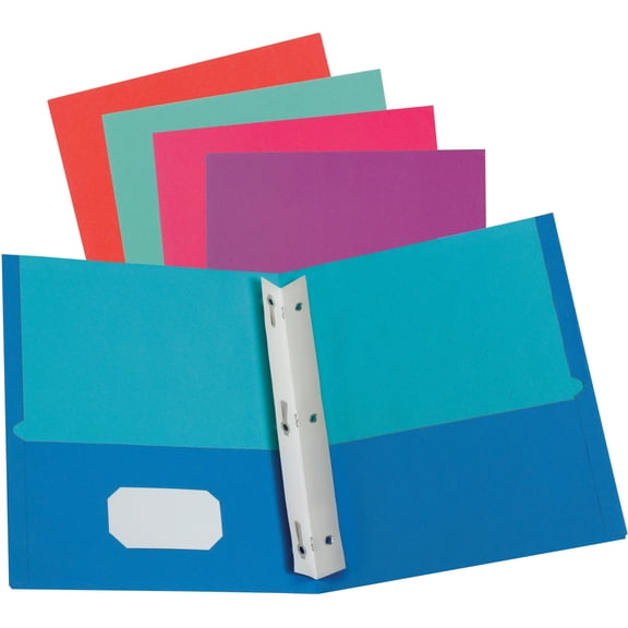 Oxford, OXF52076, Twisted Twin Portfolios with Fasteners, 50 / Box, Assorted