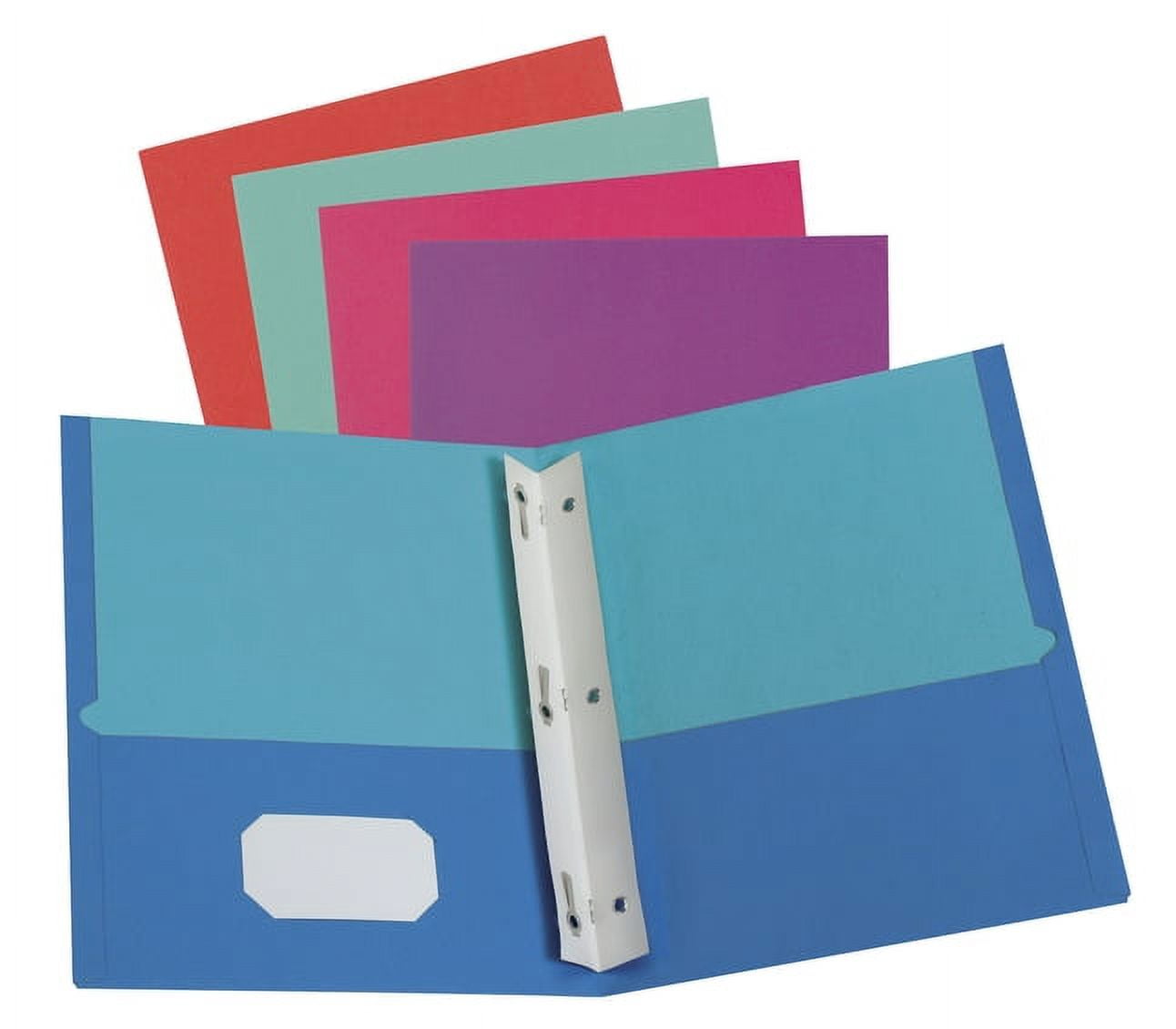 Oxford Twisted Twin Portfolios with Fasteners, Holds 100 Sheets ...